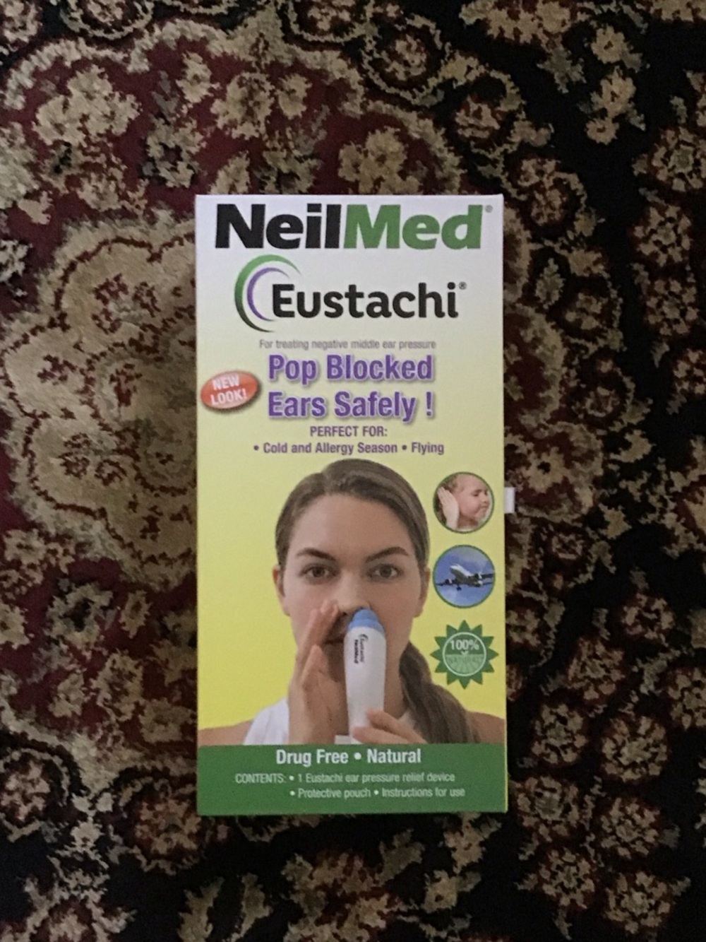 Eustachi Ear Pressure Relief Device — White/Blue
